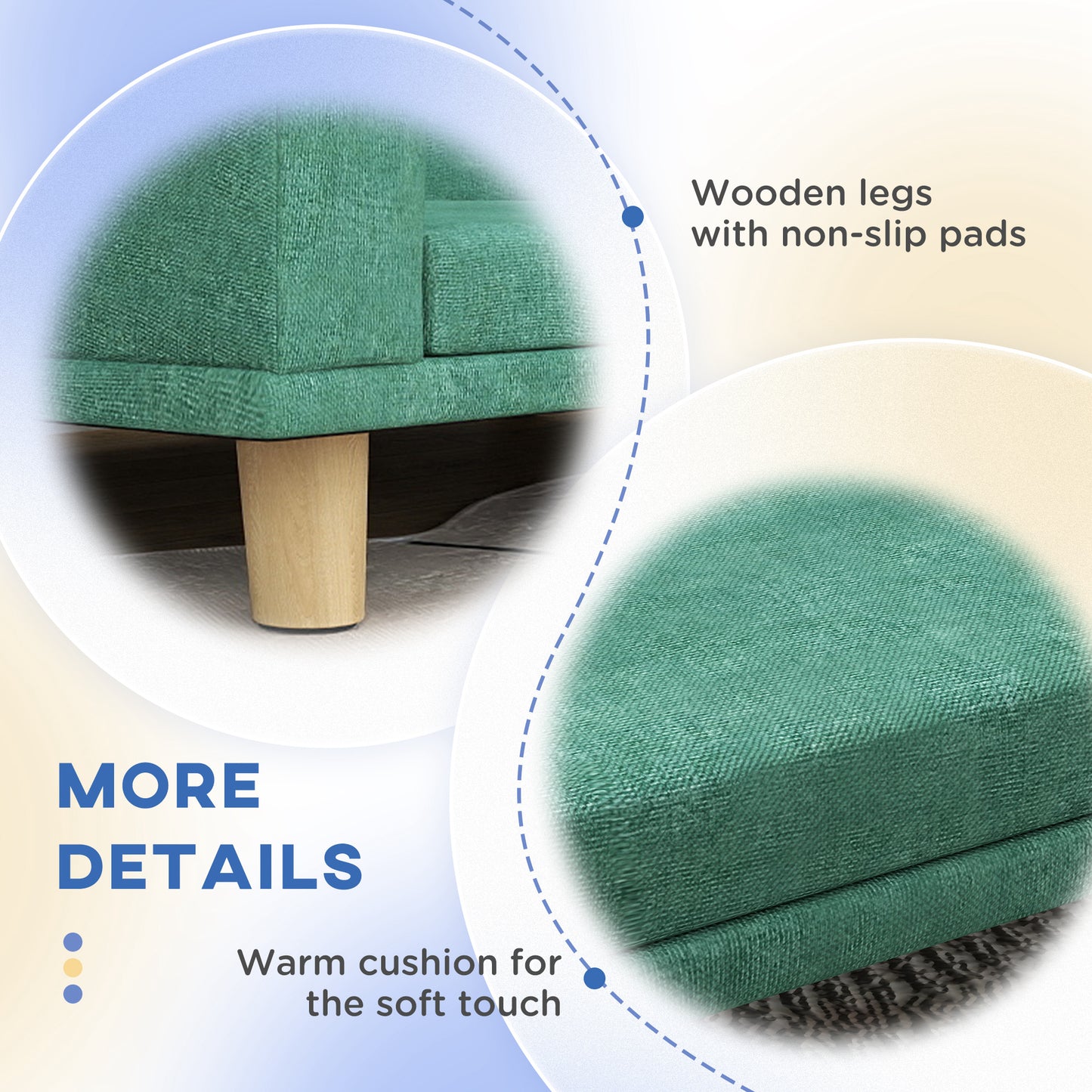 Canapé pour chien grande taille housse lavable