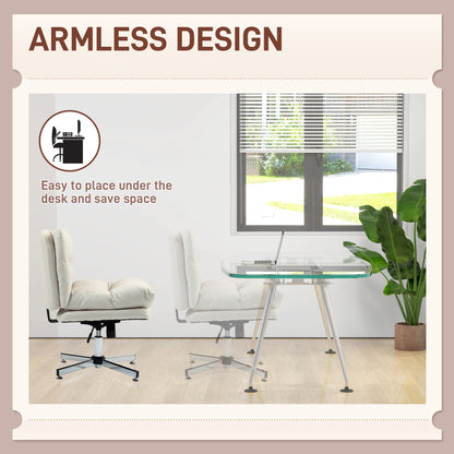 Chaise de bureau sans accoudoirs croisillons réglable pivotante