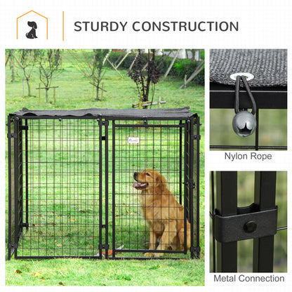 Enclos extérieur pour chien verrouillable