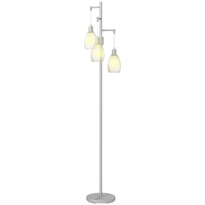 Lampadaire industriel 3 abat-jour suspendus, gradable