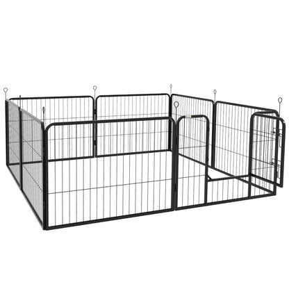 Parc pour chiens 8 panneaux 23,5 po hauteur