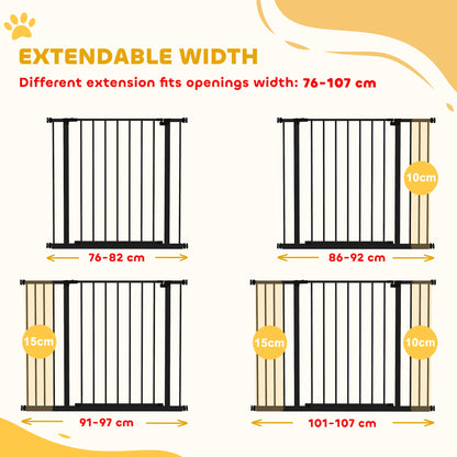 Barrière pour chien extensible escalier — acier