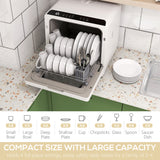 Lave-vaisselle de comptoir portable 4 couverts 5 programmes