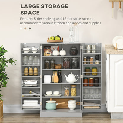 Armoire de cuisine 5 tablettes et 12 porte-épices
