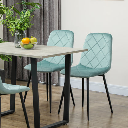 Chaises de salle à manger rembourrées ensemble de 4