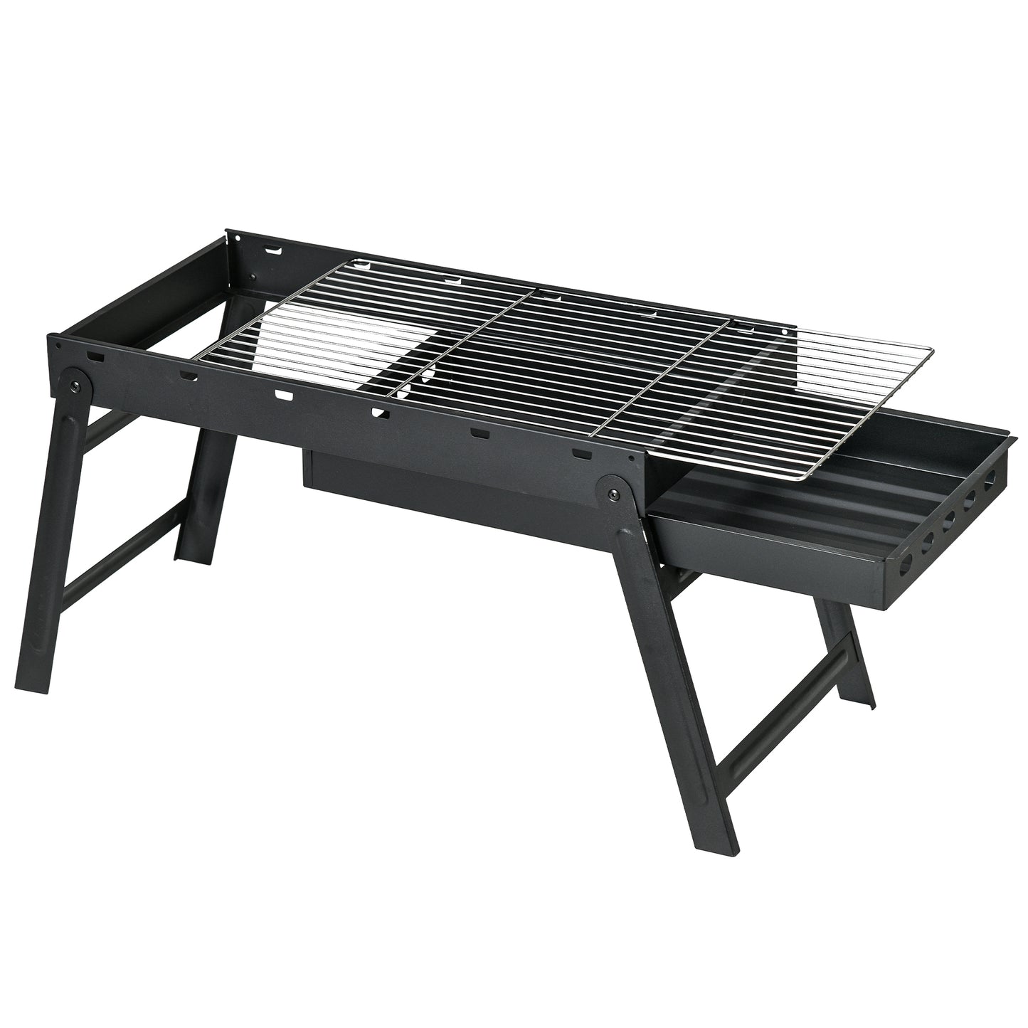 Barbecue au charbon portable avec bassin amovible pliant