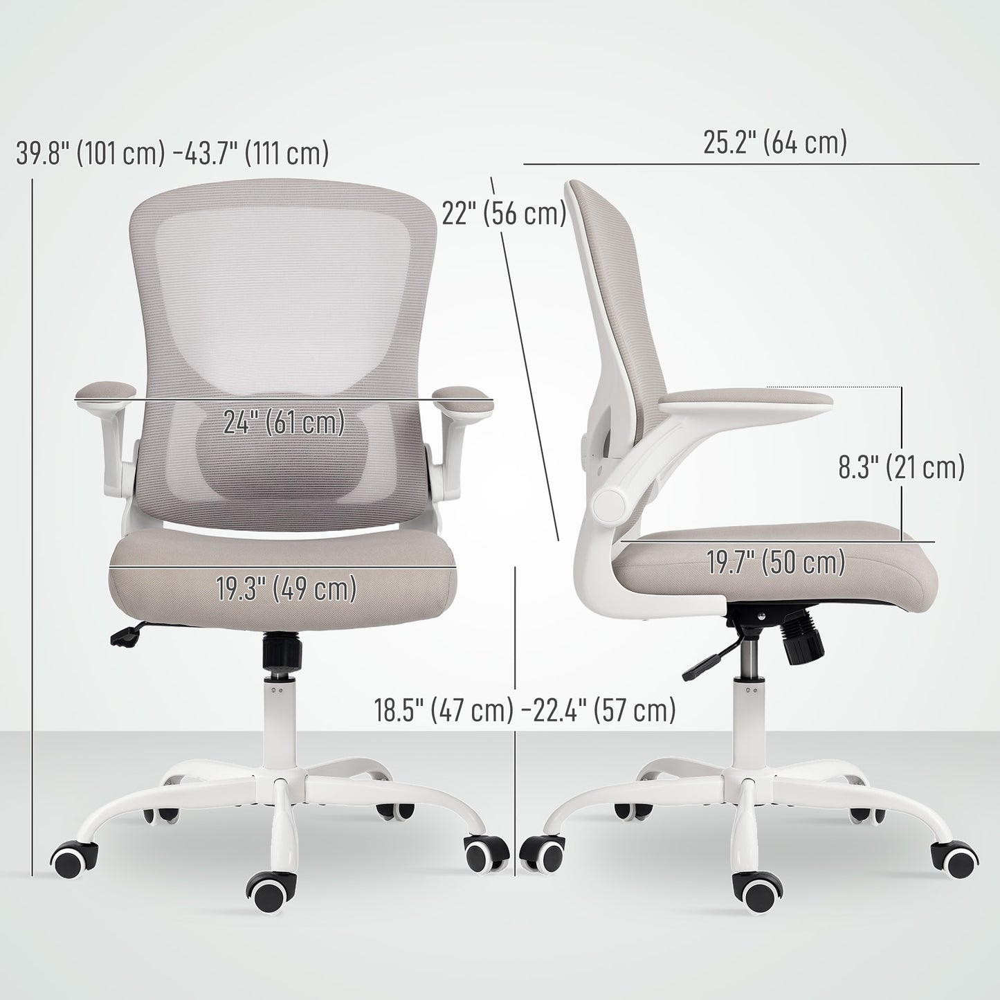 Chaise de bureau ergonomique mailles 4D lombaires
