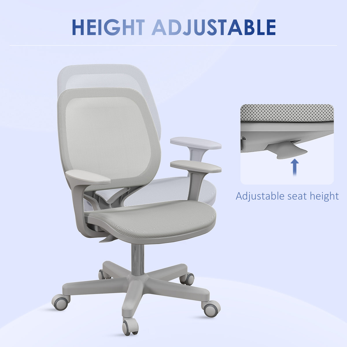 Chaise de bureau ergonomique avec dossier en maille