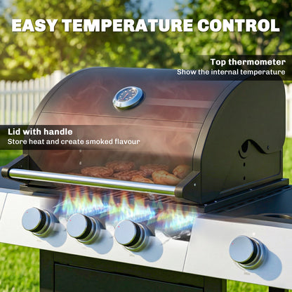BBQ au propane 3 brûleurs avec brûleur latéral 36000 BTU