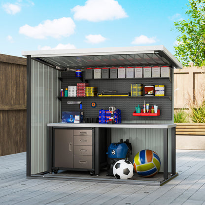 Remise de jardin métallique 5x3 double porte