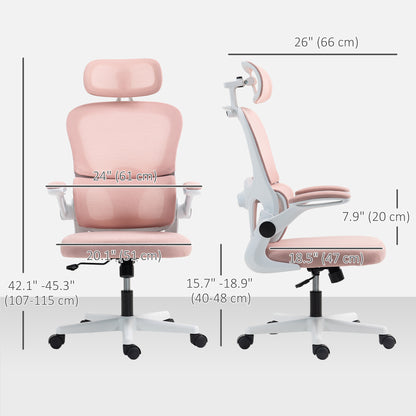 Chaise de bureau ergonomique en maille avec support lombaire