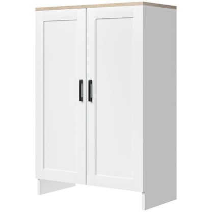 Armoire de rangement avec portes et étagère ajustable