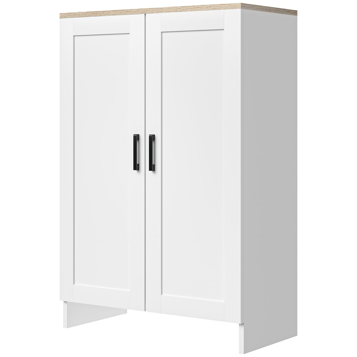 Armoire de rangement avec portes et étagère ajustable