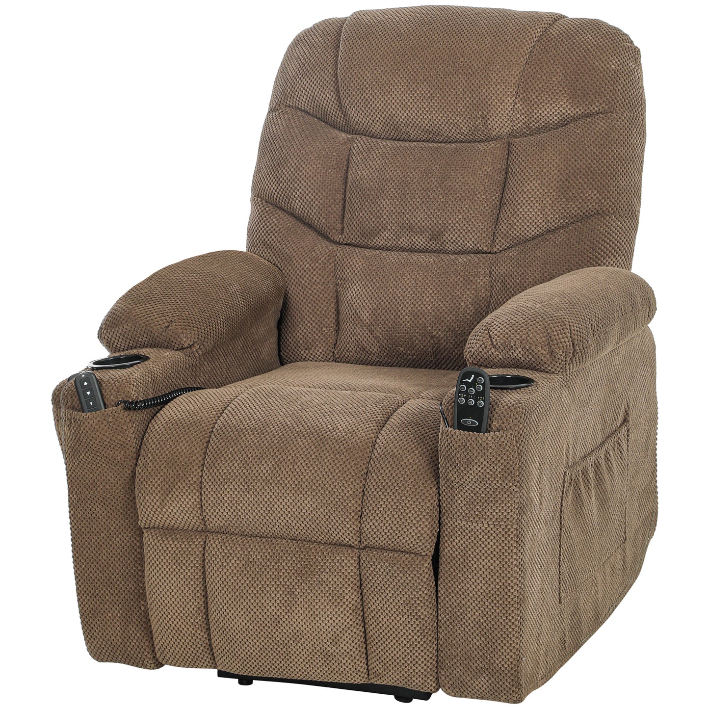 Fauteuil releveur électrique massant à télécommande
