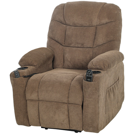 Fauteuil releveur électrique massant à télécommande