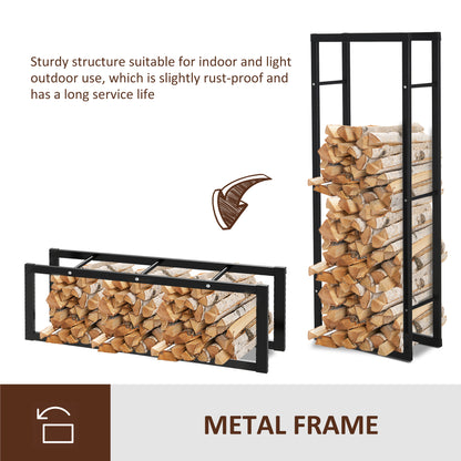 Râtelier à bois acier robuste 100 kg capacité