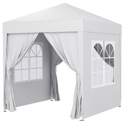 Tente de terrasse pop-up avec murs amovibles 2 m x 2 m