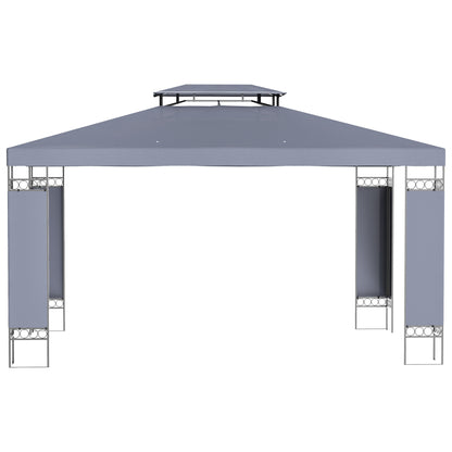Gazebo extérieur double toit 305 x 396 cm