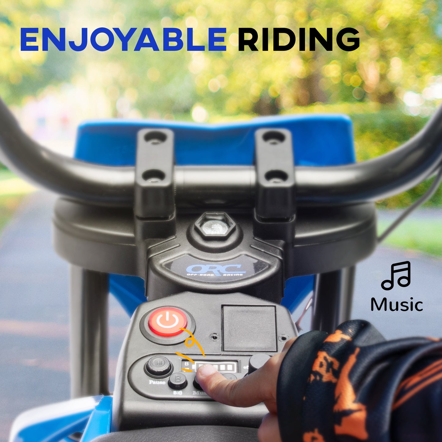Moto électrique enfant 12V avec roues stabilisatrices