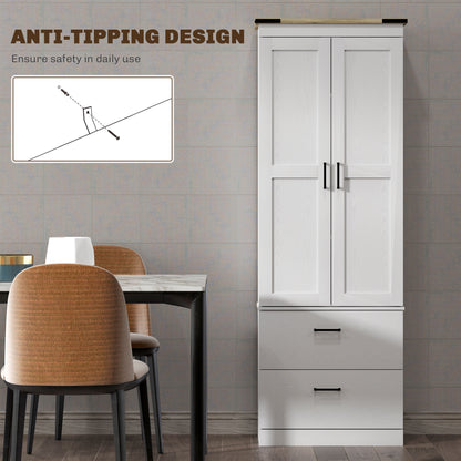 Armoire de cuisine haute 4 niveaux avec tiroirs