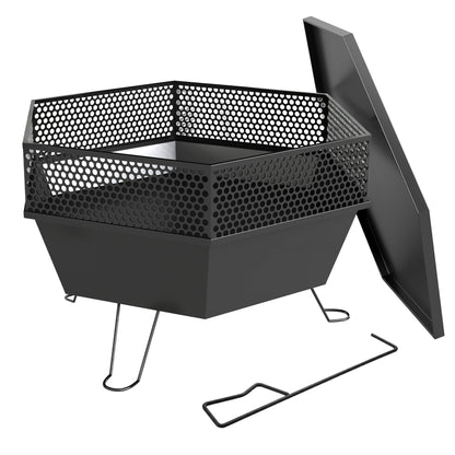 Foyer de feu pliable 20 po avec couvercle