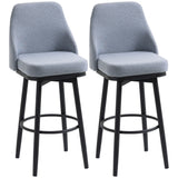 Tabourets de bar pivotants ensemble de 2 extra hauts
