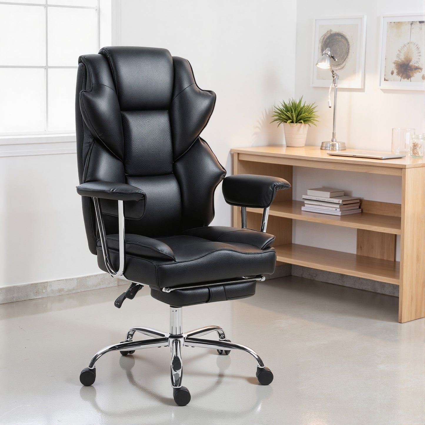 Chaise de bureau grand format rembourrée 180 kg