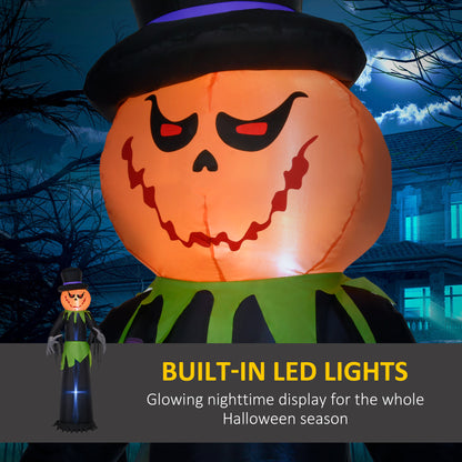 Décoration gonflable Halloween citrouille fantôme LED