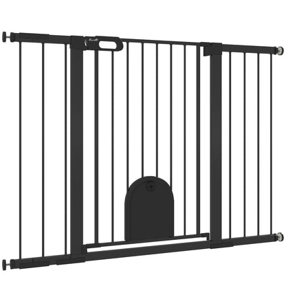 Barrière pour animaux extra large 76-131 cm avec porte