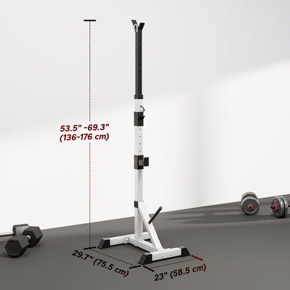 Support à squat ajustable robustesse acier — Lot de 2