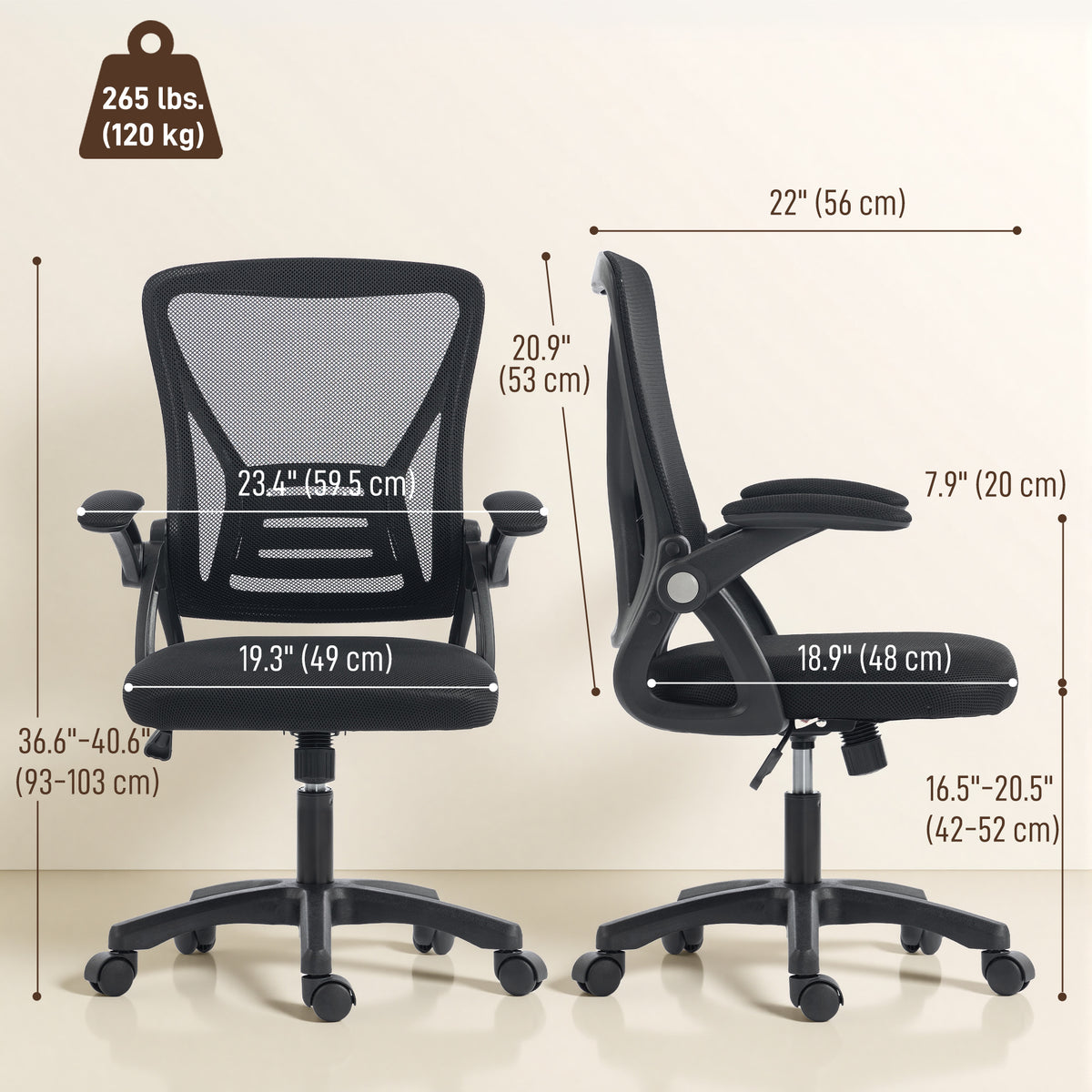 Chaise de bureau ergonomique support lombaire