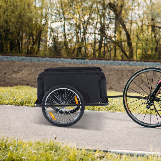 Remorque vélo cargo pliable avec housse amovible