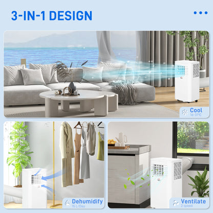Climatiseur portatif et ventilateur ensemble 8000 BTU 344 pi²