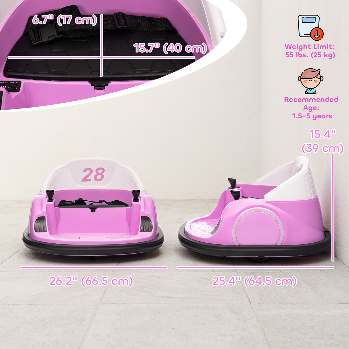 Voiture tamponneuse électrique pour tout-petits