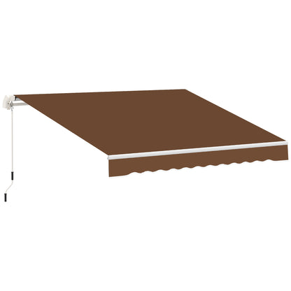 Store rétractable manuelle 305 x 245 cm — rayures rouges