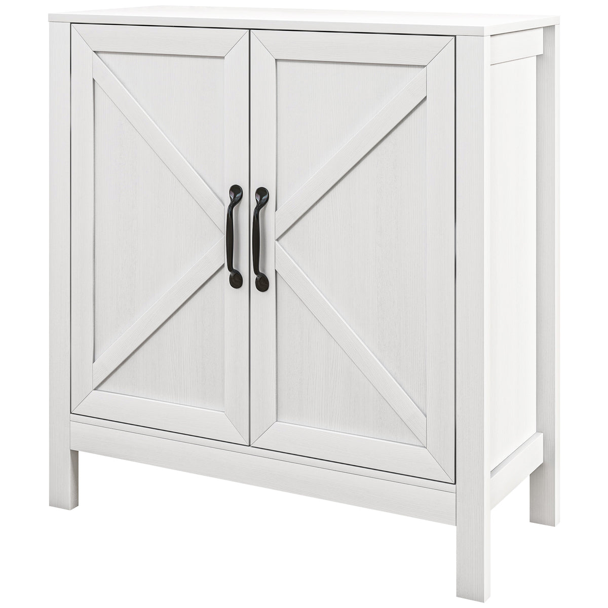 Buffet de cuisine style champêtre avec porte de grange