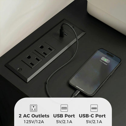 Classeur mobile 5 tiroirs avec station de recharge