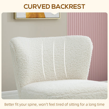 Fauteuil d'appoint avec coussinage moelleux et pieds dorés