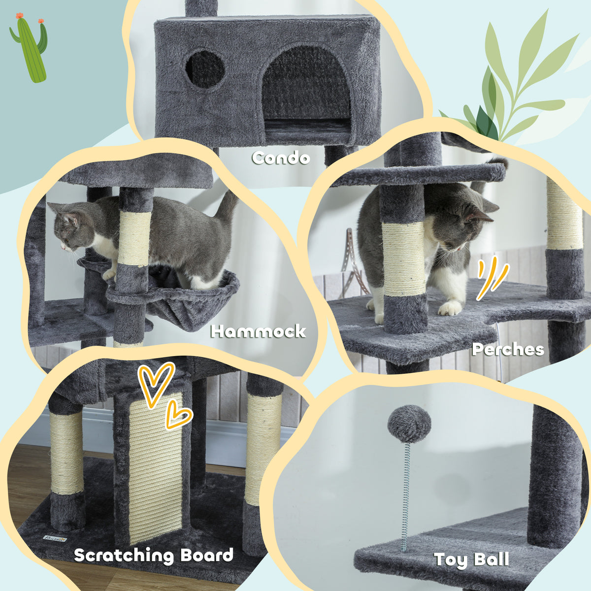 Arbre à chat du sol au plafond