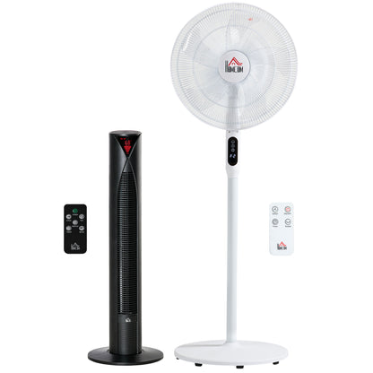 Ensemble ventilateurs tour et sur pied avec télécommande