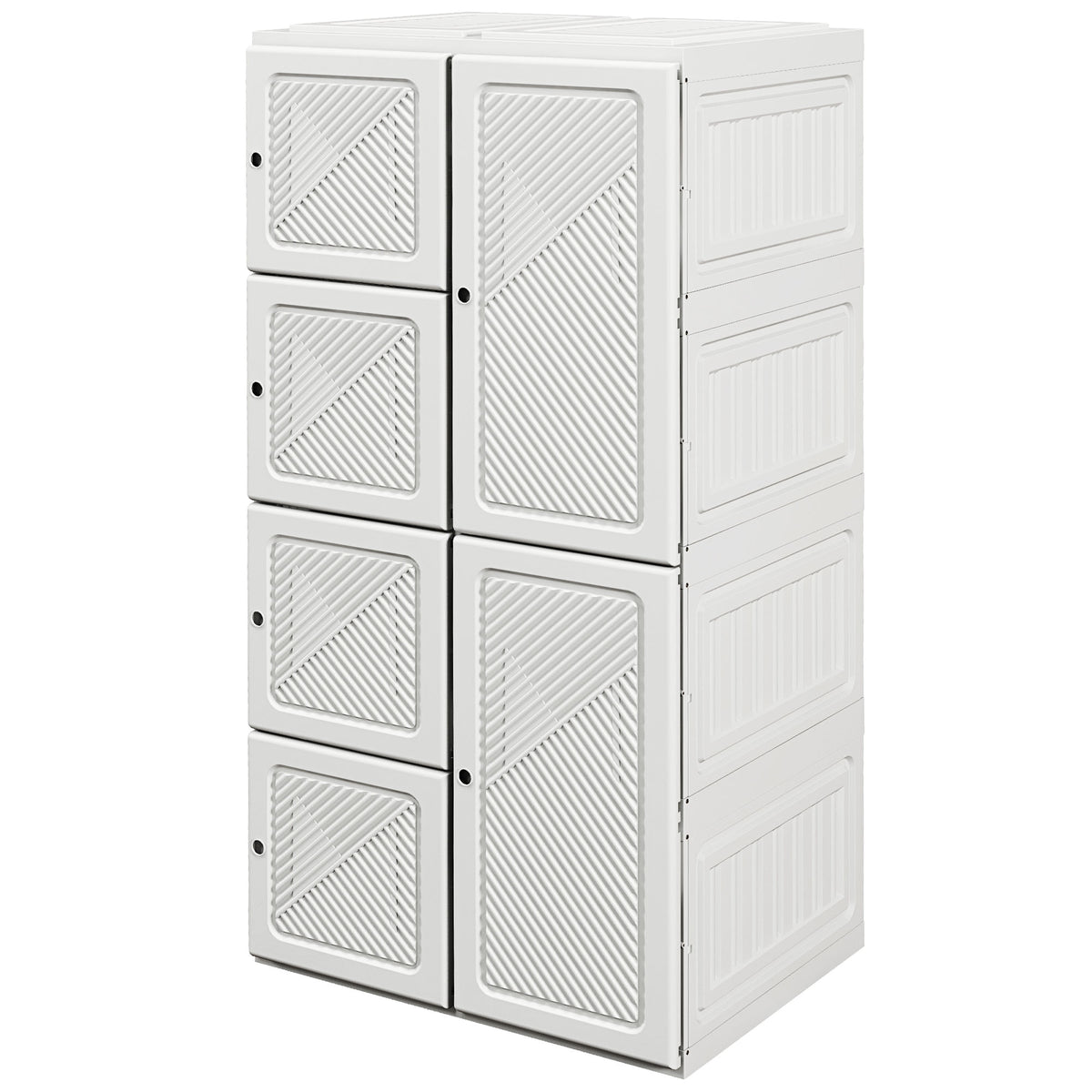 Armoire penderie pliable 5 compartiments