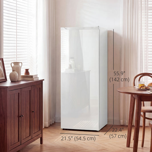 Congélateur vertical 2-en-1 avec 6 tablettes ajustables
