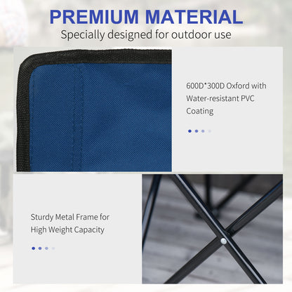Chaise pliante 6 places avec porte-gobelets et étui