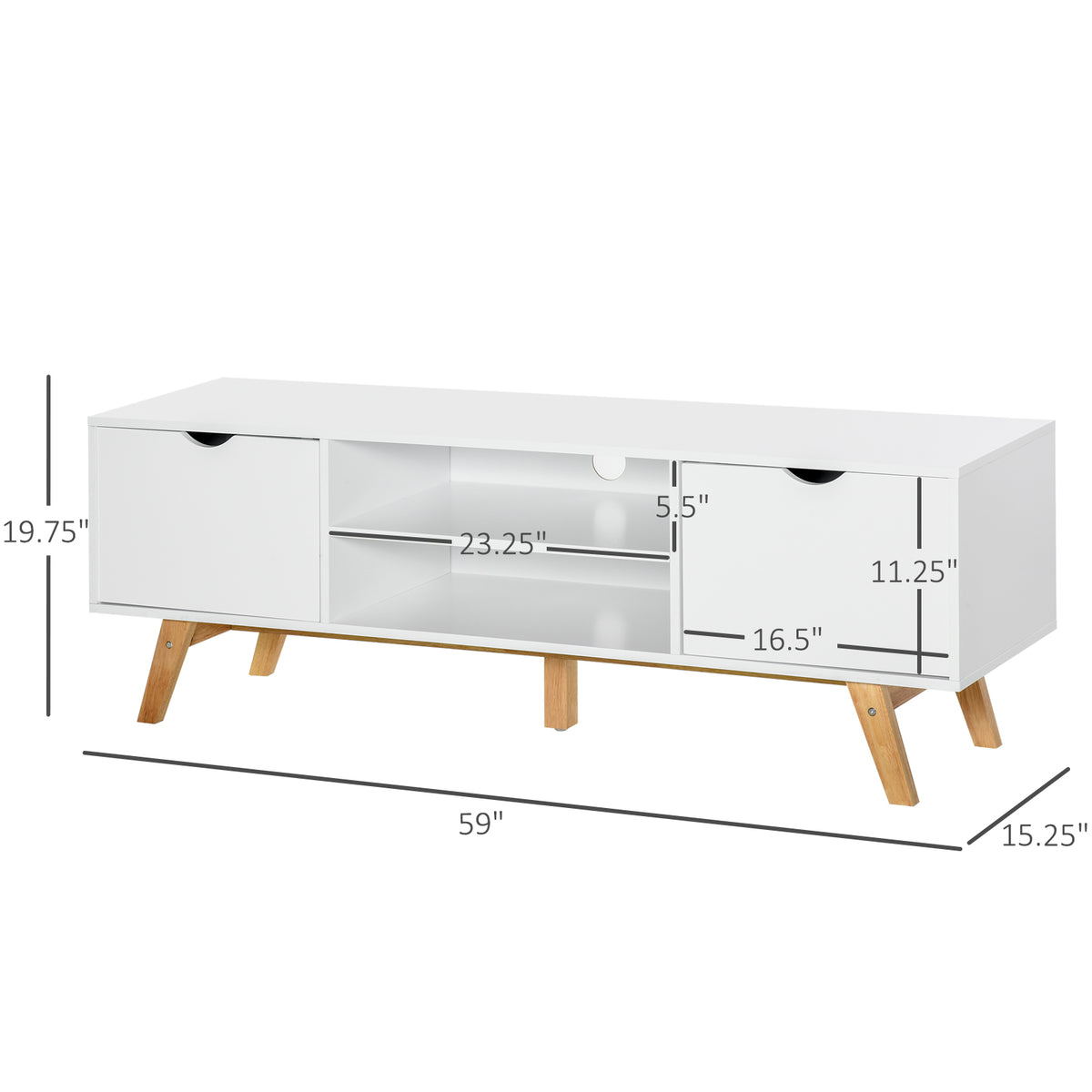 Meuble TV moderne en bois avec rangement