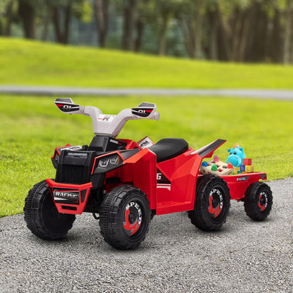 VTT électrique enfant 6V avec remorque