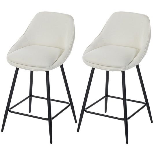 Tabourets de bar pivotants rembourrés avec dossiers