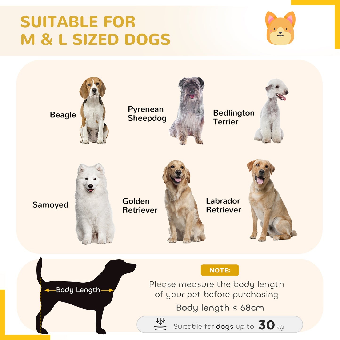 Cage pour chien en acier robuste 104 cm avec roulettes