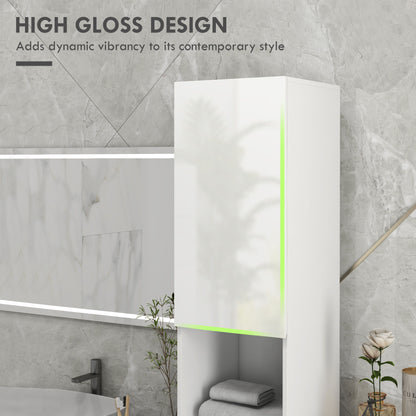 Armoire de salle de bain haute étroite