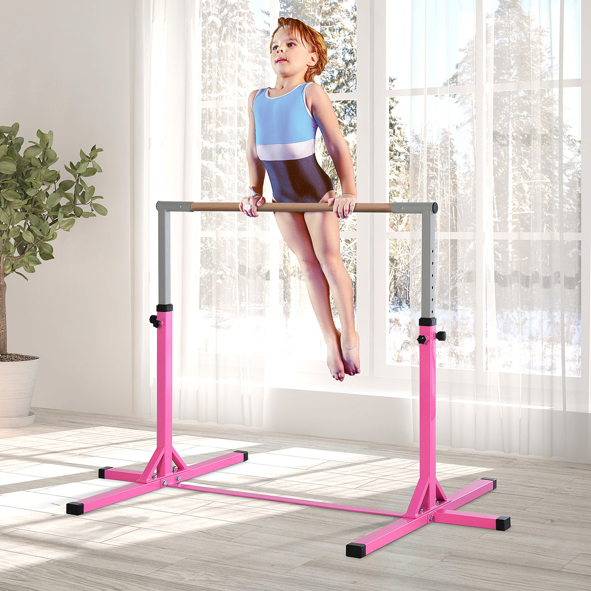 Barre de gymnastique professionnelle réglable pour enfants