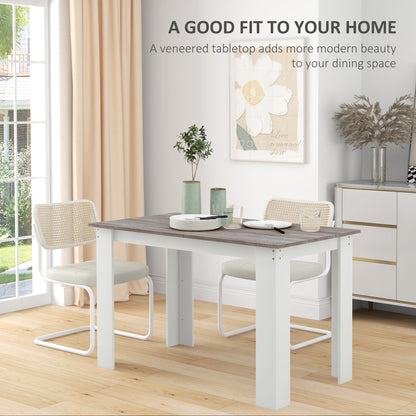 Table à manger 119 cm bois ingénierie 4-6 personnes